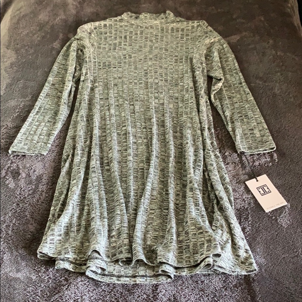 New with Tag Ivanka Trump Gray Sweater Dress Med